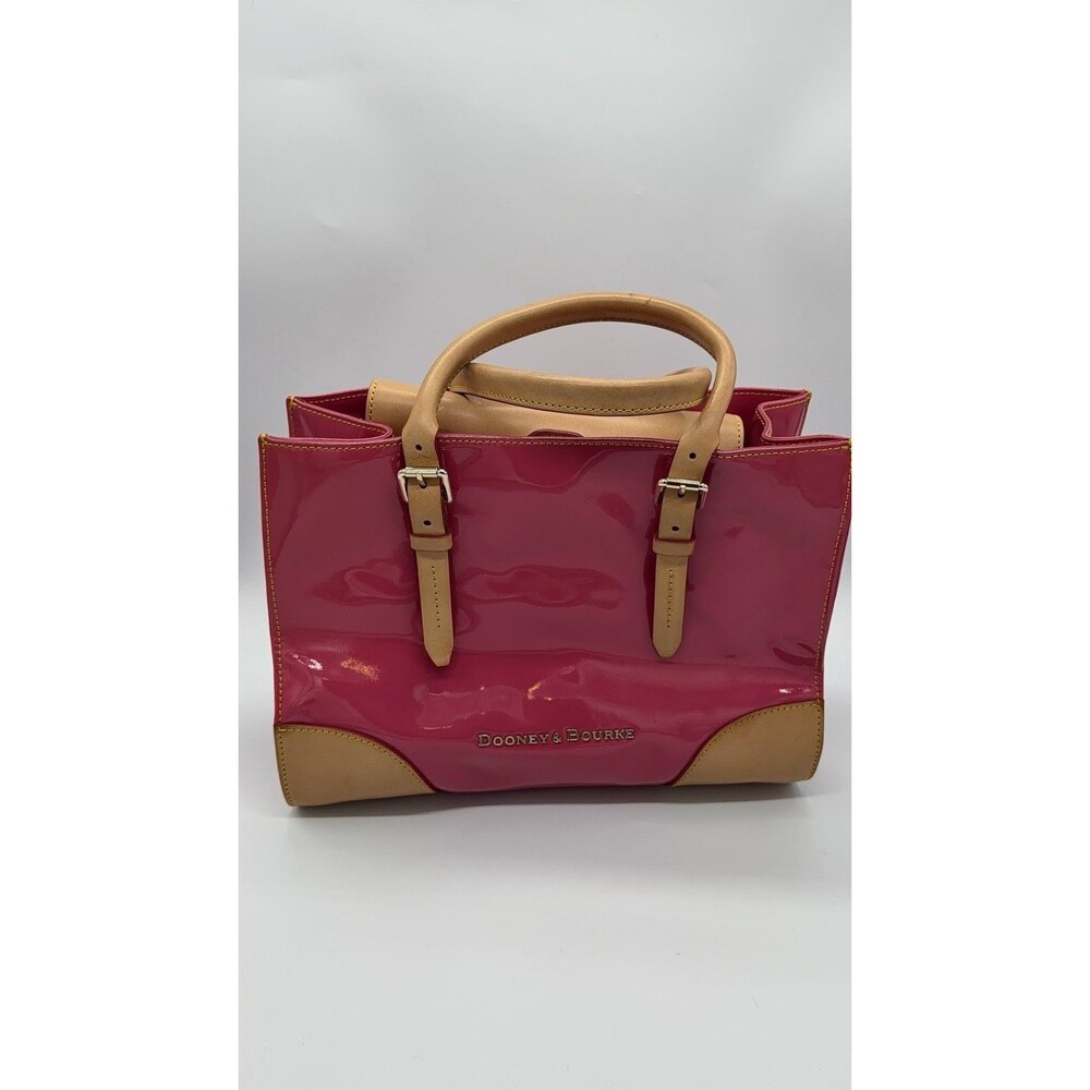 Dooney & Bourke Pink Janine Patent Leather Satchel